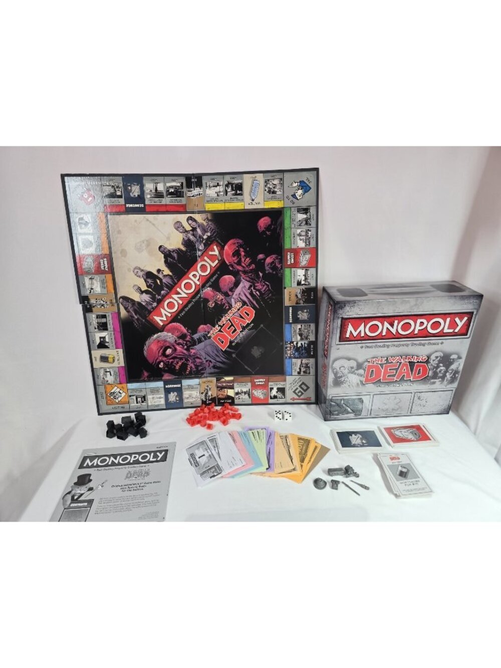 Monopoly The Walking Dead Survival Edition Board Game Complete 2013